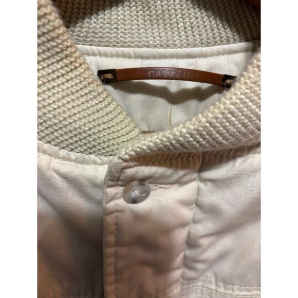 VINTAGE Original Varsity by Catalina Lined Bomber Full Zip Beige Jacket; Size 40 - Picture 5 of 10